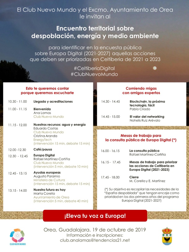 Nos vemos en Orea el 19 de octubre Nos vemos en Orea el 19 de octubre