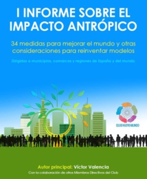 Publicado el I Informe sobre el Impacto Antrópico Publicado el I Informe sobre el Impacto Antrópico