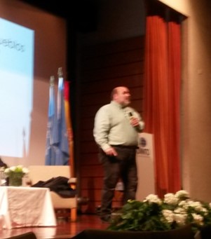 Víctor Valencia, en un momento de su intervención en la jornada de la OMT. Foto: E&E Víctor Valencia, en un momento de su intervención en la jornada de la OMT. Foto: E&E